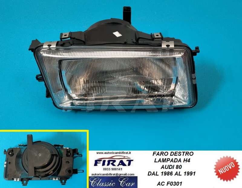 FARO AUDI 80 86 - 91 ANT.DX